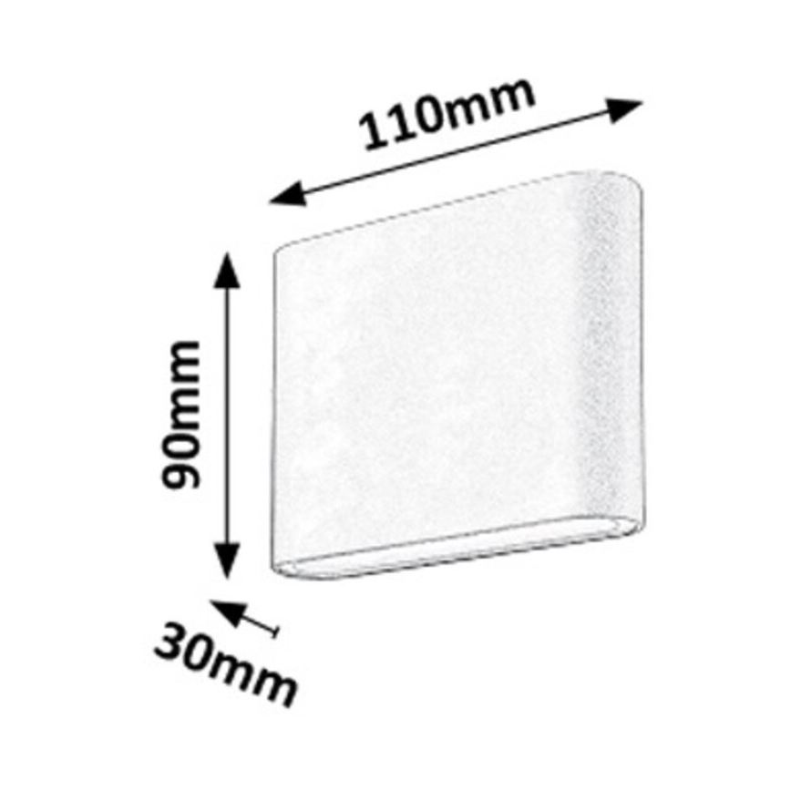 Rabalux - LED Kinkiet zewnętrzny 2xLED/3W/230V IP54 3000K