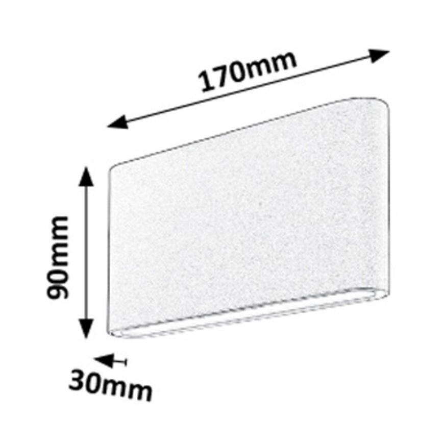 Rabalux - LED Kinkiet zewnętrzny 2xLED/6W/230V IP54 3000K