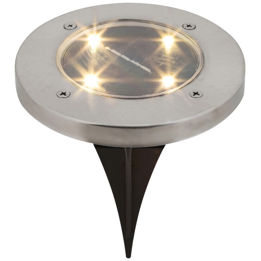LED Zewnętrzne oświetlenie solarne z czujnikiem LED/0,24W/1xAA IP44 czarne