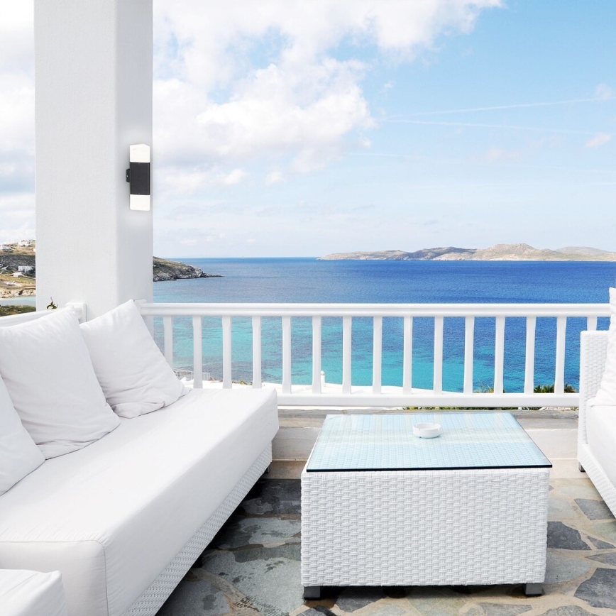 Rabalux 7989 - Kinkiet zewnętrzny ZADAR 2xE27/15W/230V IP44