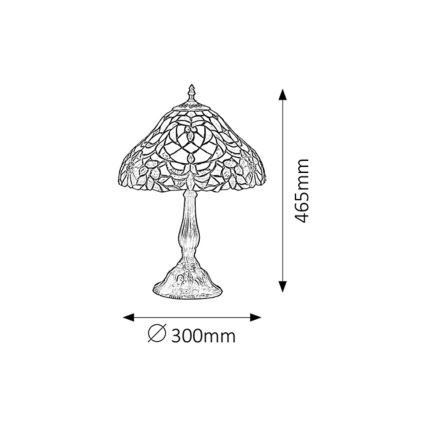 Rabalux - Tiffany lampa stołowa 1xE27/60W/230V