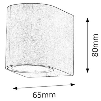 Rabalux - Kinkiet zewnętrzny 1xGU10/35W/230V