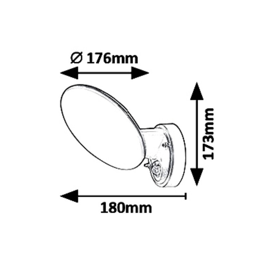 Rabalux 8135 - LED Kinkiet zewnętrzny z czujnikiem VARNA LED/12W/230V IP54