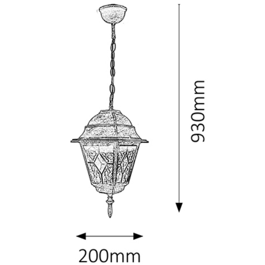Rabalux - Lampa zewnętrzna 1xE27/60W/230V