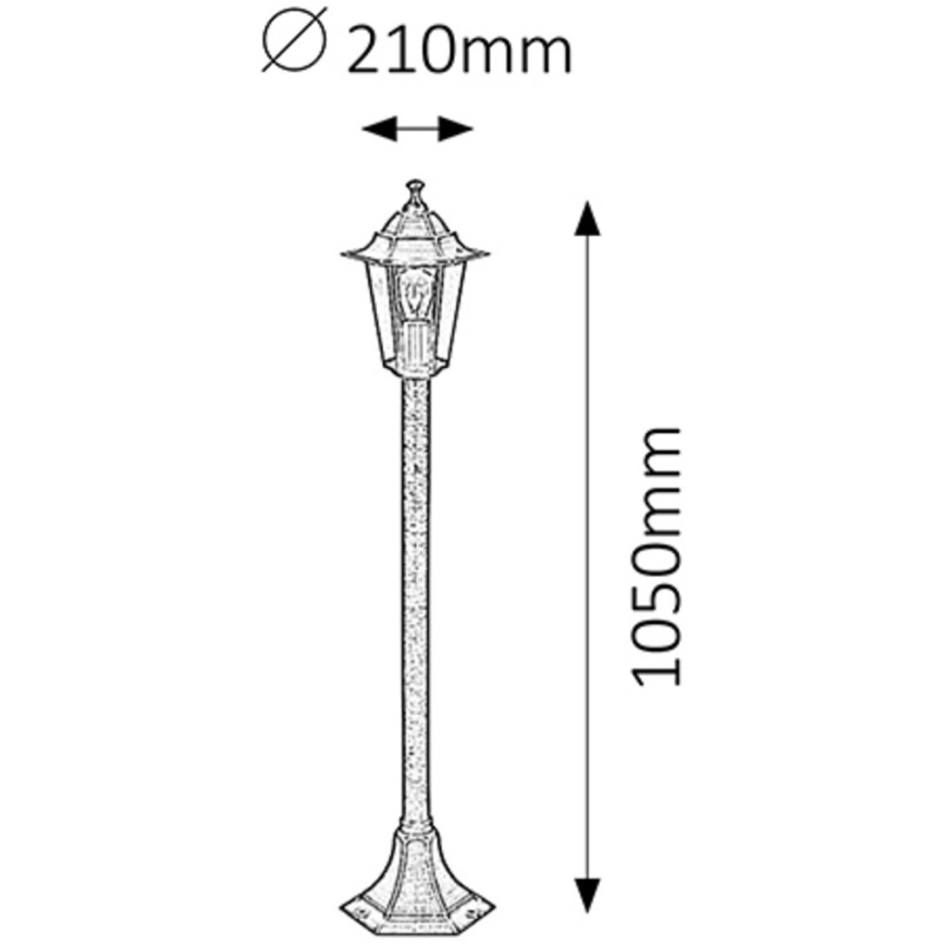 Rabalux - Lampa zewnętrzna 1xE27/60W/230V 105 cm