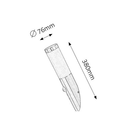 Rabalux - Kinkiet zewnętrzny z czujnikiem 1xE27/25W/230V IP44