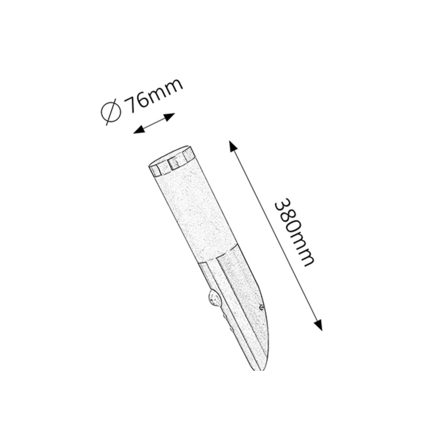 Rabalux - Kinkiet zewnętrzny z czujnikiem 1xE27/25W/230V IP44