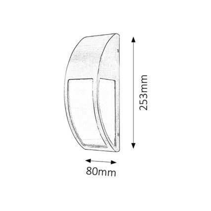 Rabalux - Kinkiet zewnętrzny 1xE27/40W/230V