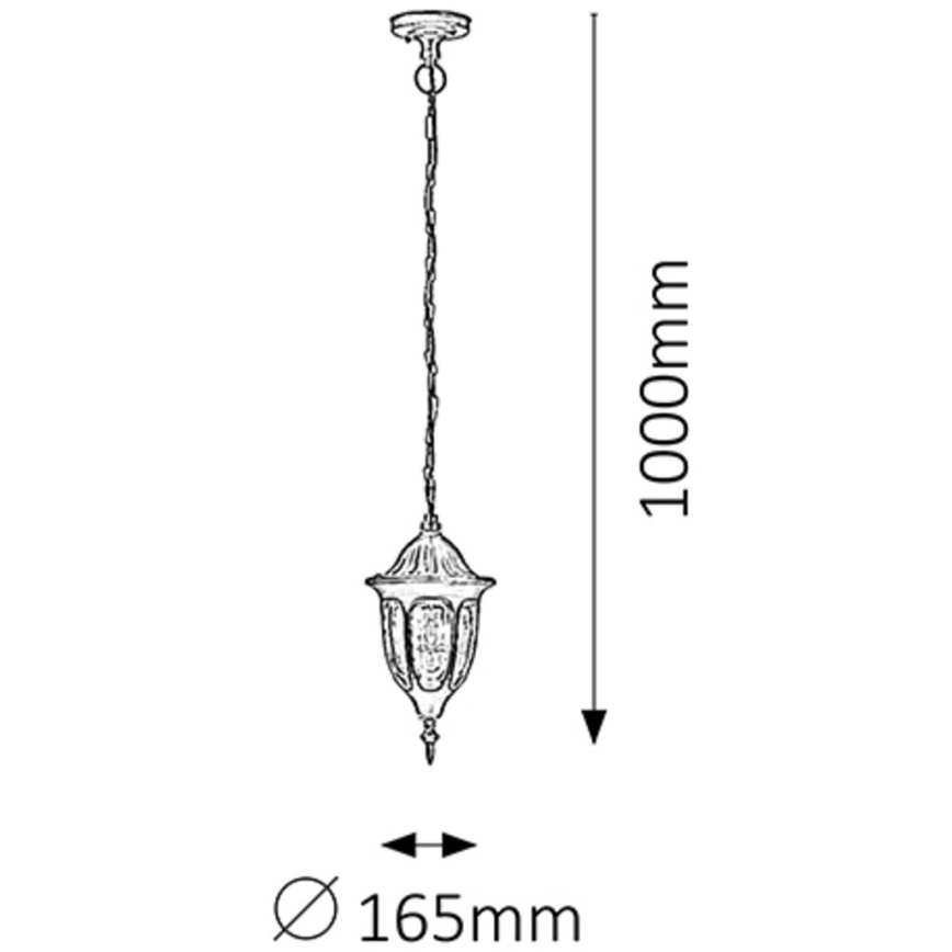 Rabalux - Lampa zewnętrzna 1xE27/60W/230V IP43 czarna