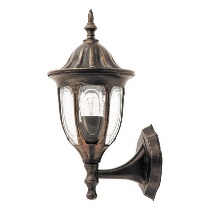 Rabalux - Zewnętrzna lampa ścienna 1xE27/60W/230V IP43 złota/patyna/czarna