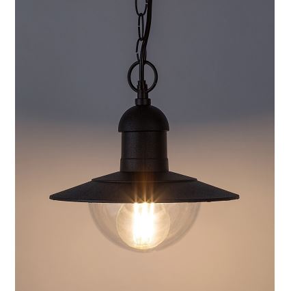 Rabalux - Zewnętrzna lampa wisząca 1xE27/60W czarna IP44