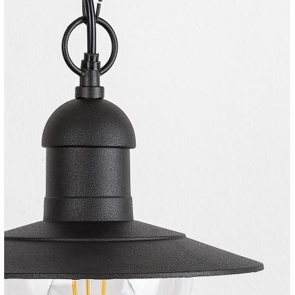 Rabalux - Zewnętrzna lampa wisząca 1xE27/60W czarna IP44