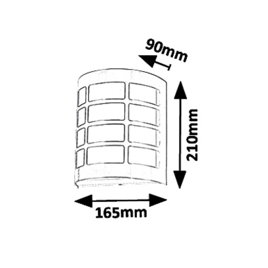 Rabalux 8799 - Kinkiet zewnętrzny SEVILLA 1xE27/11W/230V IP44