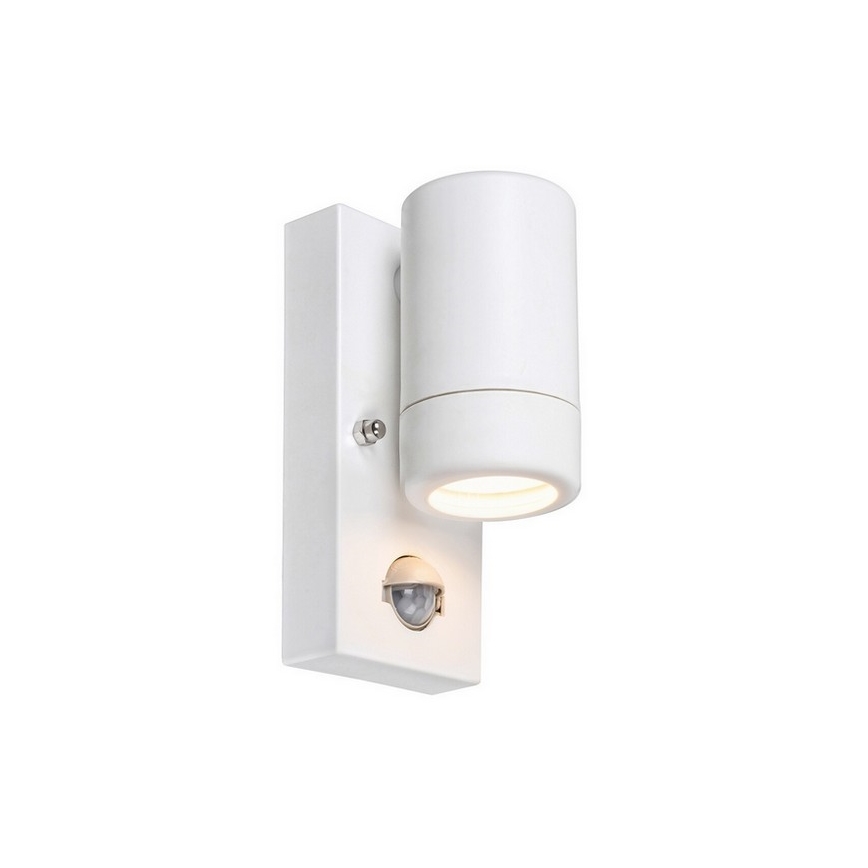 Rabalux - Kinkiet zewnętrzny z czujnikiem 1xGU10/10W/230V IP44 biały