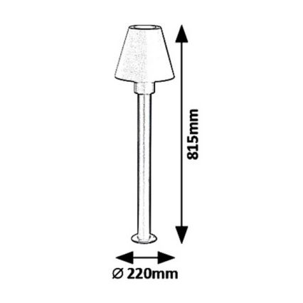 Rabalux 8845 - Lampa zewnętrzna FAVARA 1xE27/14W/230V IP44