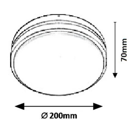 Rabalux 8847 - LED Kinkiet zewnętrzny HAMBURG LED/10W/230V IP44