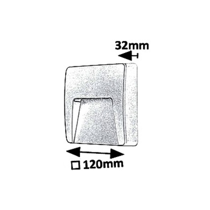 Rabalux 8893 - LED Kinkiet zewnętrzny TRENTO LED/3W/230V IP65
