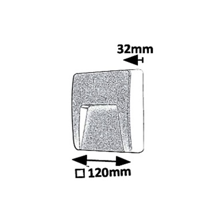 Rabalux 8894 - LED Kinkiet zewnętrzny TRENTO LED/3W/230V IP65