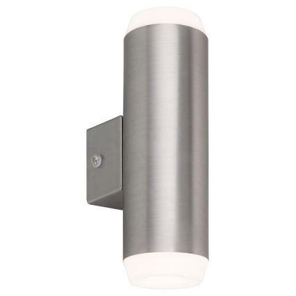 Rabalux - LED Kinkiet zewnętrzny 2xLED/4W/230V saténový matowy chrom IP44