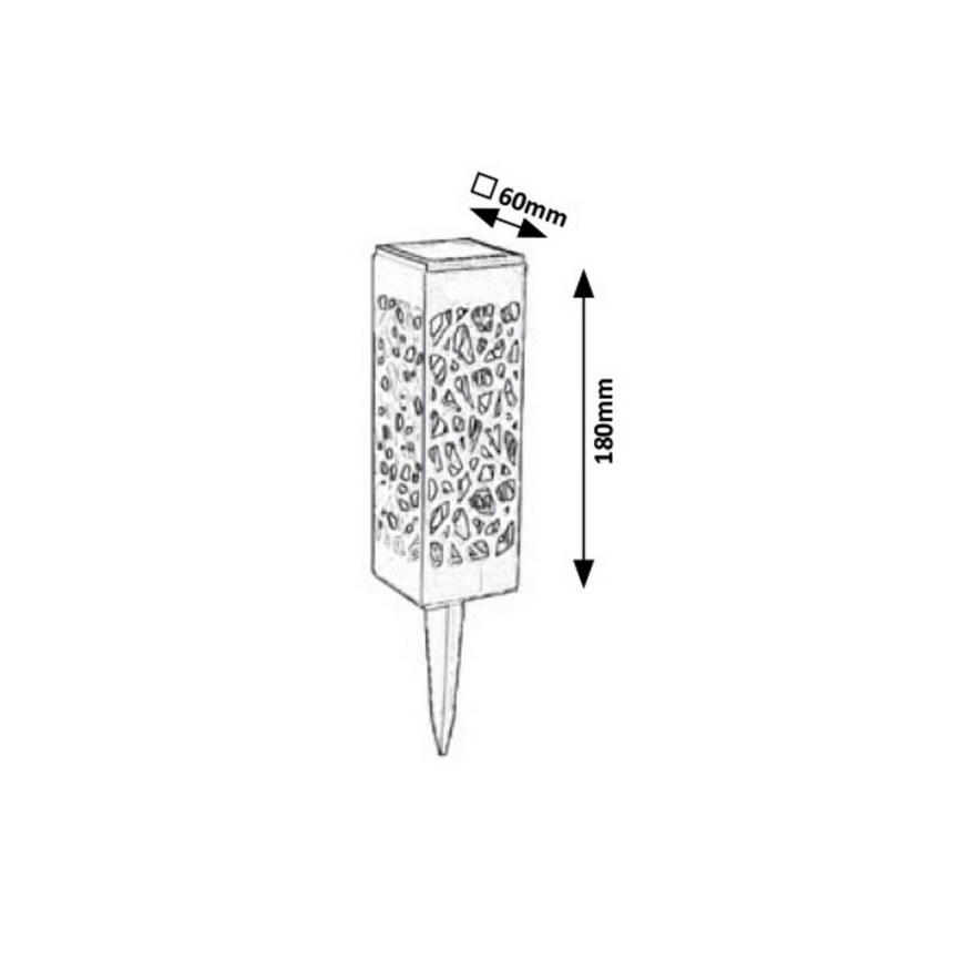 Rabalux - Zewnętrzna lampa solarna LED/0,16W/1xAA 400 mAh IP24