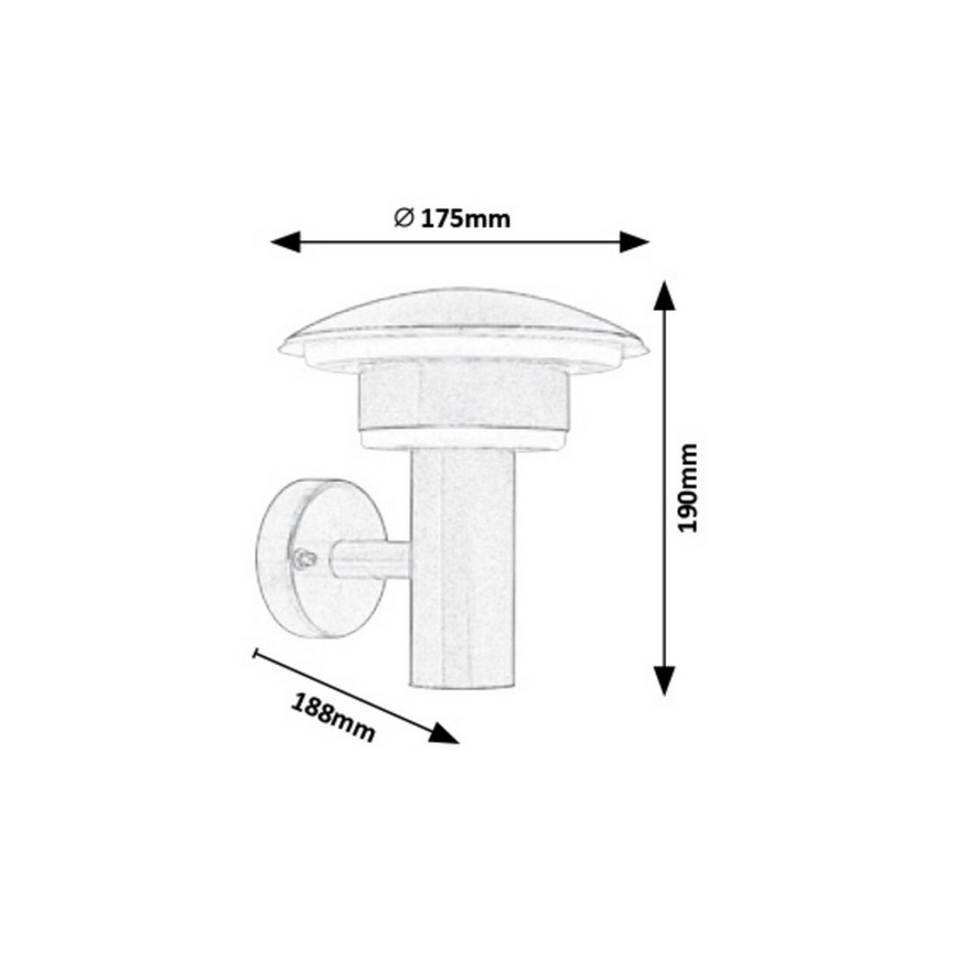 Rabalux - LED Kinkiet zewnętrzny LED/9W/230V IP44 1000lm 4000K