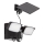 Rabalux - Elastyczna lampa ścienna LED solarna z czujnikiem i zewnętrznym panelem 2xLED/5W/3,7V IP54 czarna 600 mAh