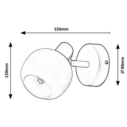 Rabalux - Kinkiet E14/40W/230V