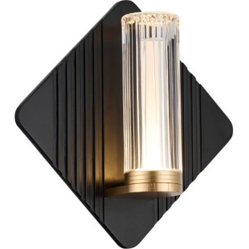 Rabalux - Kinkiet łazienkowy LED 7W/230V IP44 czarny/złoty