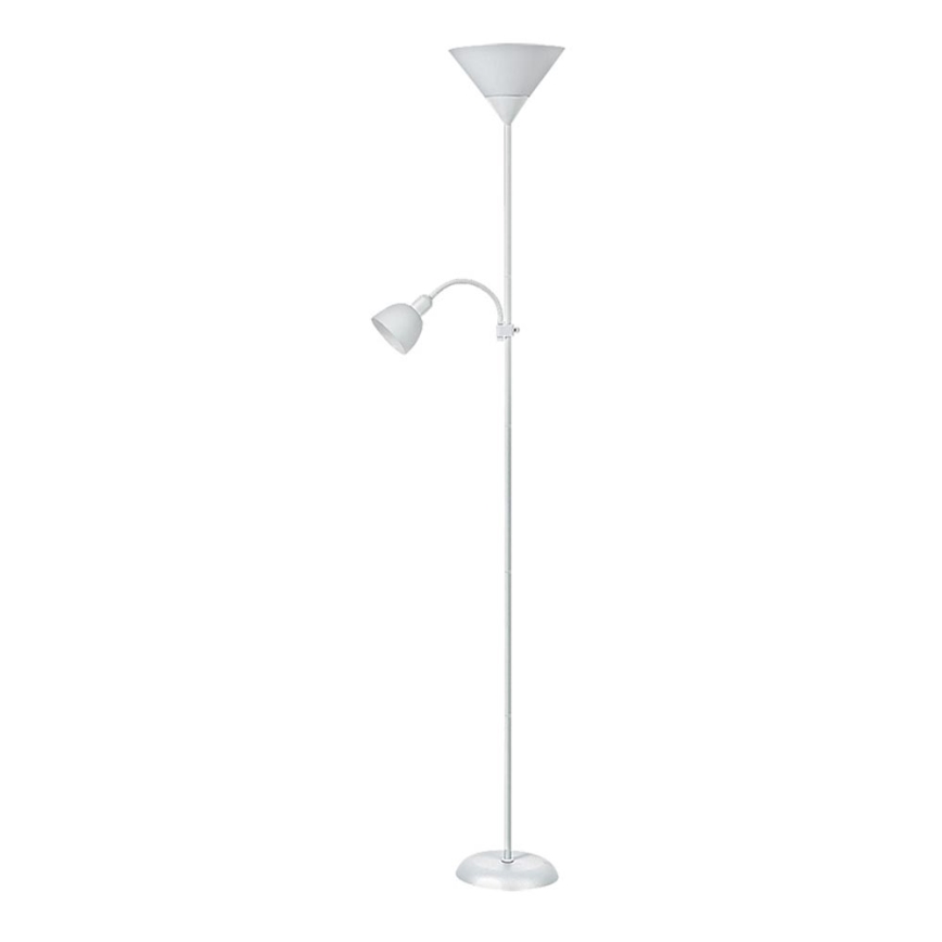 Rabalux - lampa podłogowa 1xE27/100W+E14/25W biały