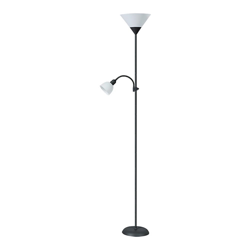 Rabalux - Lampa podłogowa 1xE27/100W+E14/25W czarny/biały