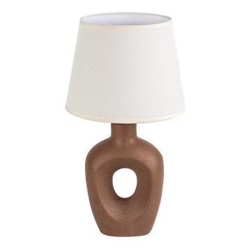 Rabalux - Lampa stołowa 1xE14/25W/230V brązowa/kremowa