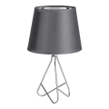 Rabalux - Lampa stołowa 1xE14/40W/230V szara/błyszczący chrom