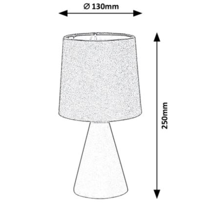 Rabalux - Lampa stołowa 1xE14/40W/230V szara