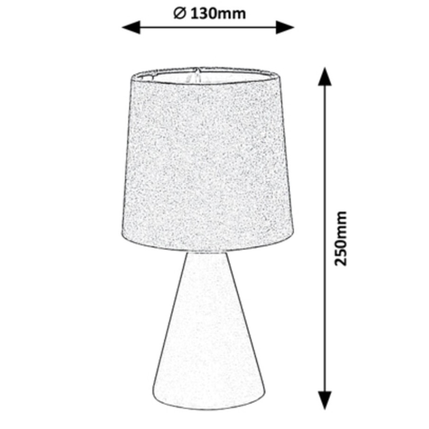 Rabalux - Lampa stołowa 1xE14/40W/230V szara