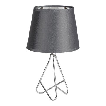 Rabalux - Lampa stołowa 1xE14/40W/230V szary/chrom błyszczący