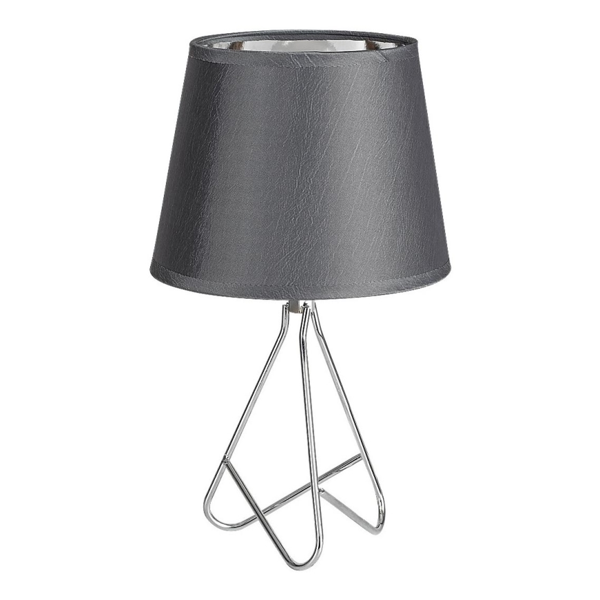 Rabalux - Lampa stołowa 1xE14/40W/230V szary/chrom błyszczący