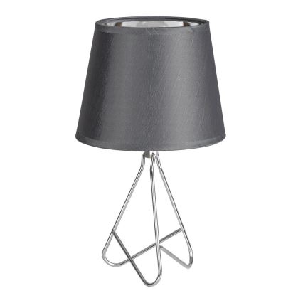 Rabalux - Lampa stołowa 1xE14/40W/230V szary/chrom błyszczący