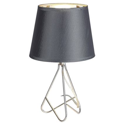 Rabalux - Lampa stołowa 1xE14/40W/230V szary/chrom błyszczący