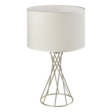 Rabalux - Lampa stołowa 1xE27/40W/230V złota/biała