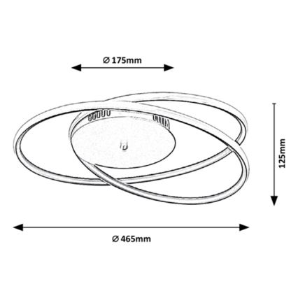 Rabalux - LED oprawa sufitowa LED/40W/230V śr. 46,5