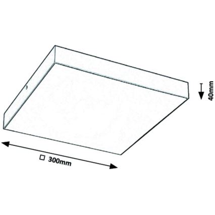 Rabalux - Lampa sufitowa LED LED/24W/230V 3000-6000K IP44 czarna