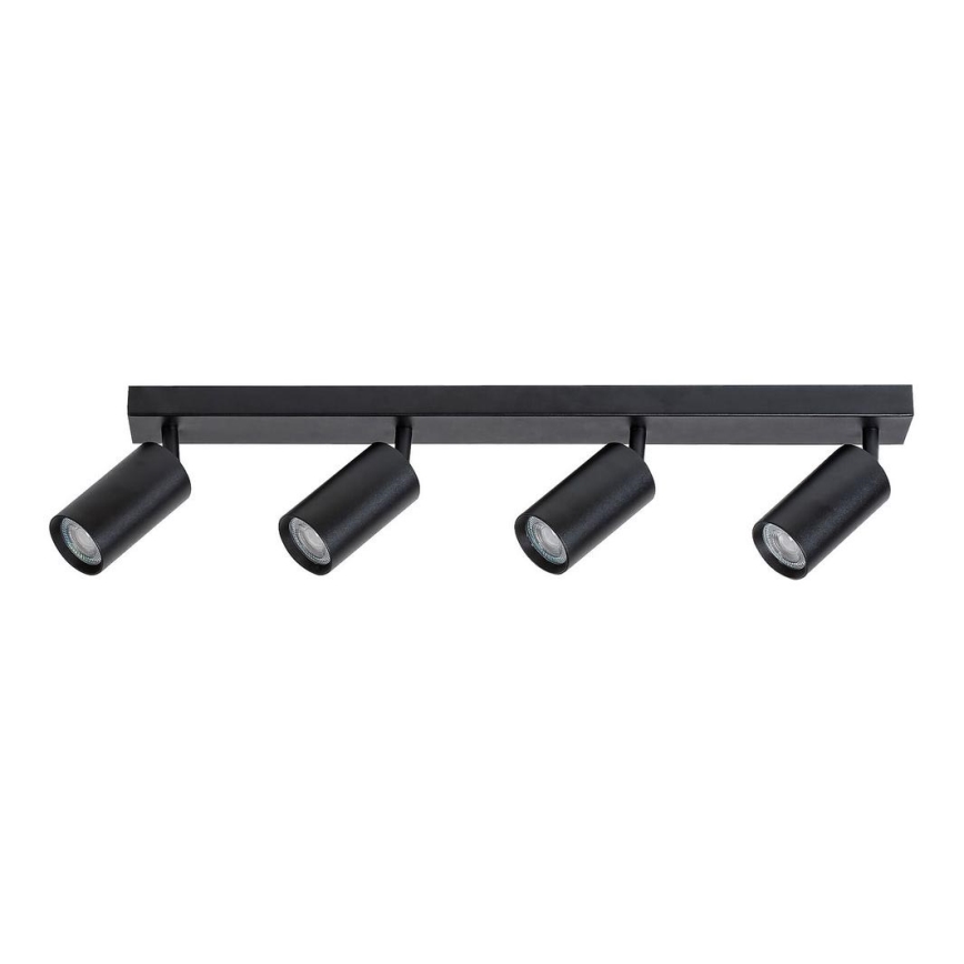 Rabalux - Lampa sufitowa punktowa 4xGU10/25W/230V czarna