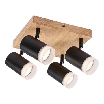 Rabalux - Lampa sufitowa punktowa 4xGU10/5W/230V dąb