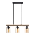 Rabalux - Lampa wisząca na linkach 3xE27/25W/230V sosna
