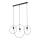 Rabalux - Lampa wisząca na linkach 3xE27/40W/230V