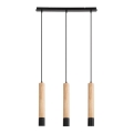 Rabalux - Lampa wisząca na linkach 3xGU10/50W/230V buk