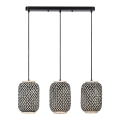 Rabalux - Lampa wisząca na linkę 3xE27/40W/230V rattan