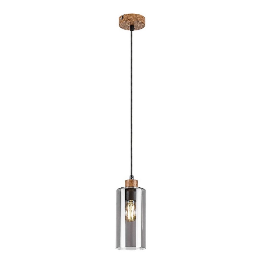 Rabalux - Lampa wisząca na przewodzie 1xE27/25W/230V dąb
