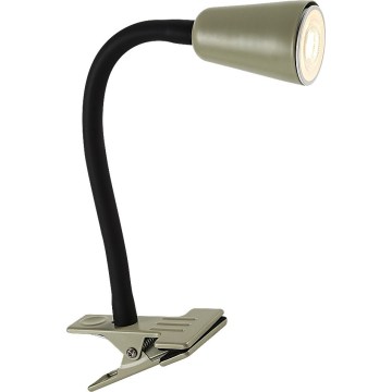 Rabalux - Lampka biurkowa z klipsem 1xGU10/7W/230V khaki