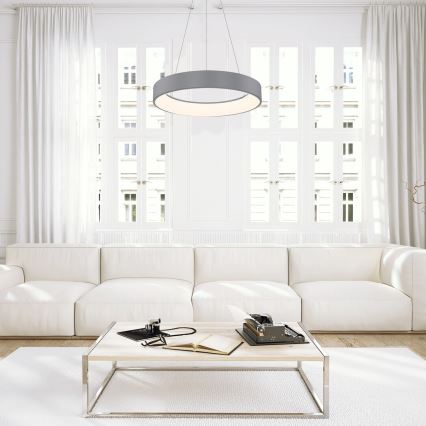 Rabalux - Regulowany żyrandol LED na linkach LED/24W/230V okrągły 3000-6000K + pilot zdalnego sterowania